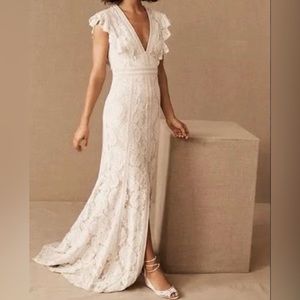 Tadashi Shoji Placid Wedding Gown, Size 12
